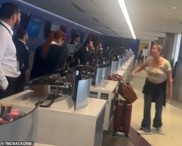 She repeatedly yelled, 'Call Pete Buttigieg right now to take care of the TSA!'
