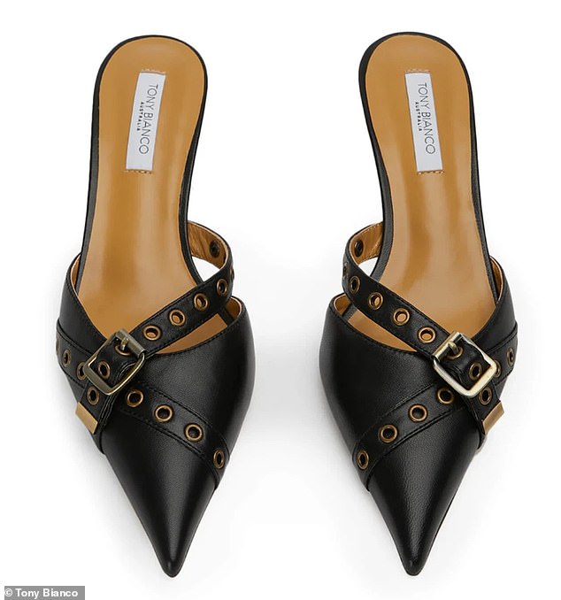 Shoppers have noticed a resemblance to Tony Bianco's Kelsey Black Nappa Heels ($199.95).