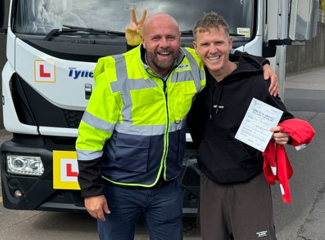 Matt Ritchie passed his large goods vehicle driving test, but he won't leave just yet