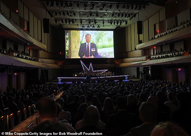 The Stand Up For Heroes crowd in New York last night to watch Prince Harry's speech, which was full of jokes