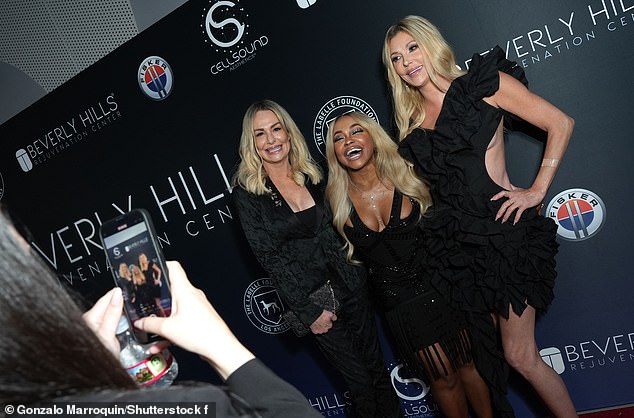 The Real Housewives stars smiled and laughed on the red carpet as they posed for photos.