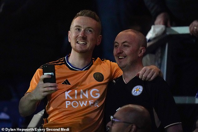 Some Leicester fans watched as the return of the clash at Loftus Road was confirmed.
