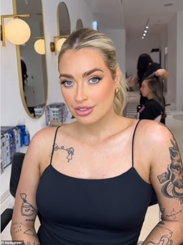After disappearing from the spotlight, Emma resurfaced on Instagram in a video (pictured) shared by makeup artist Laura Kimber, with fans urging her to return to her life as an influencer.