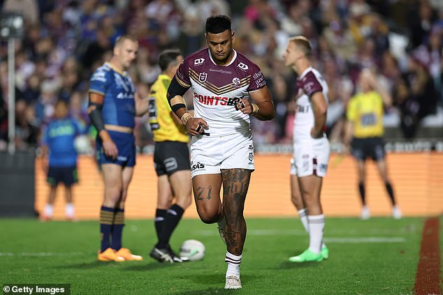 Olakau'atu's absence allowed Parramatta to put early pressure on the Sea Eagles, before the home side rallied to overtake the Eels.