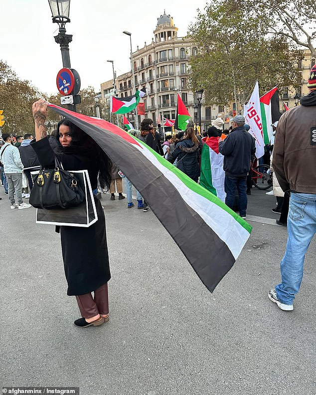 Sherzad has posted videos of her singing at rallies in support of Palestine, photographs comparing Nazi-occupied Poland to Israeli-occupied Palestine, and many pro-Palestine protest infographics and photographs.