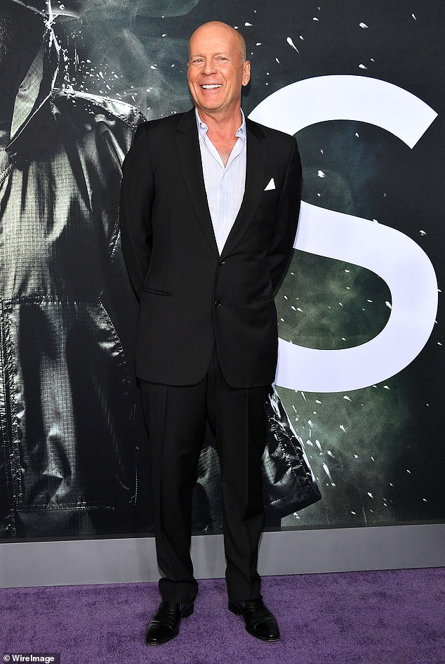 Willis was diagnosed with aphasia in 2022, which led to his retirement from acting, and then frontotemporal dementia;  seen in 2019