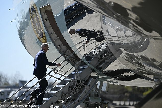 President Biden also uses the shortest staircase on Air Force One.