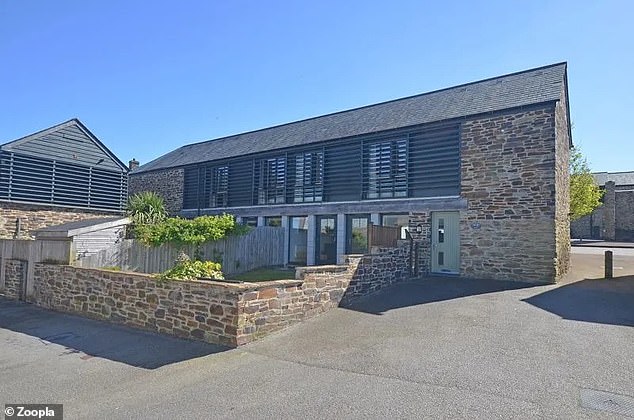 This barn conversion in the Cornish village of Grampound in Truro is for sale for £300,000