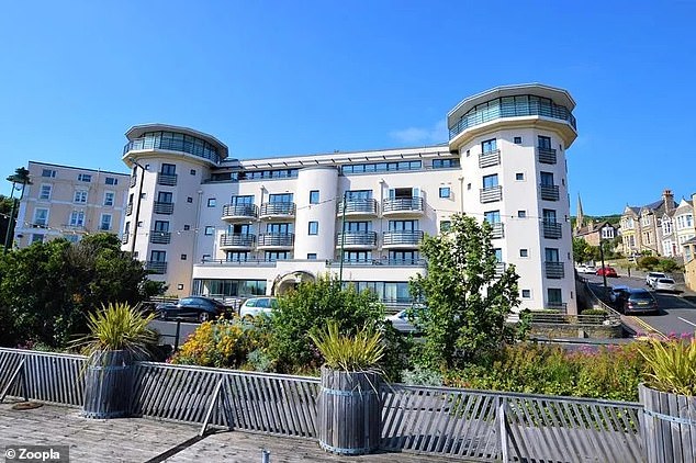 This two-bedroom apartment in Somerset's Weston-Super-Mare is for sale for £279,000 through David Plaister estate agents.