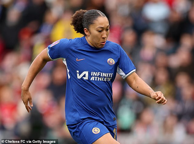 Chelsea star Lauren James (pictured) is the highest-rated player on the WSL TOTS team