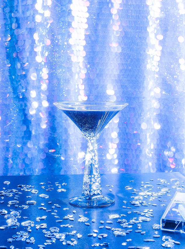 You might even come across some lesser-known artists who Gibson also thinks deserve some time in the spotlight and a drink of their own (pictured: Midnight Blue cocktail).