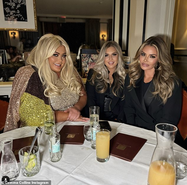 Earlier in the day, Gemma also shared a beautiful photo of herself posing at the table with Chloe and their mutual friend.