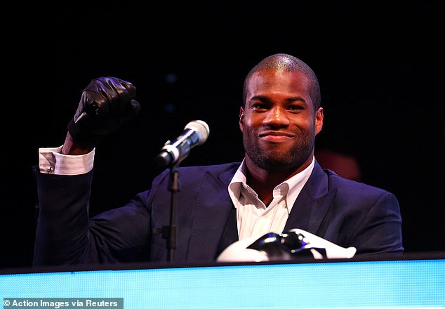 On the June 1 card, Deontay Wilder will face Zhilei Zhang and Filip Hrgovic will face Daniel Dubois (pictured above) as part of the Matchroom vs Queensberry 5v5 event.