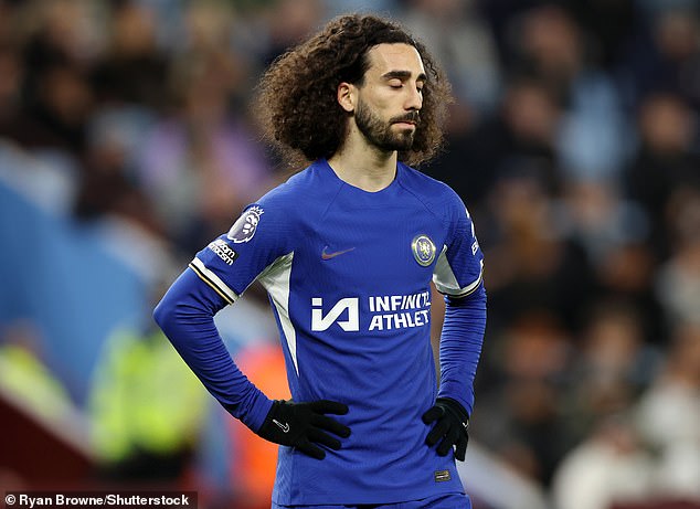 It was a terrible start for Chelsea and an even worse start for Marc Cucurella (pictured above)