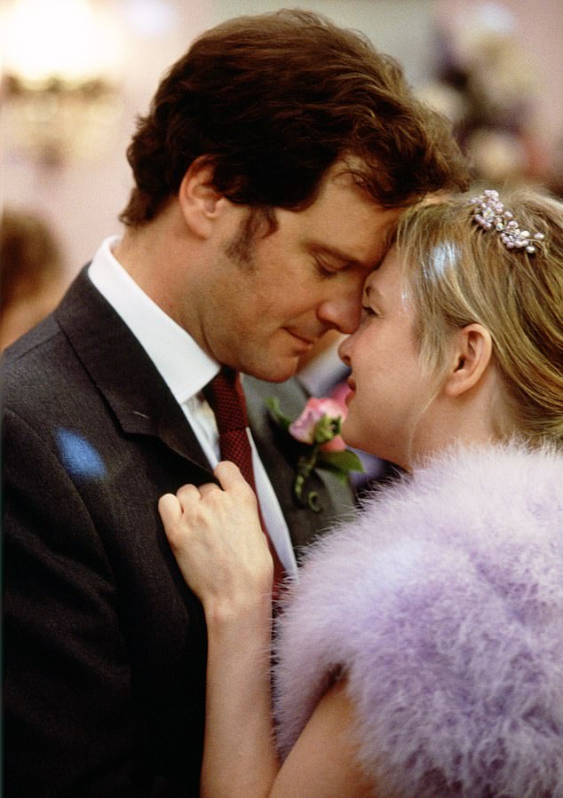 Bridget is widowed after human rights lawyer Mark Darcy, played in Colin Firth's first three films (pictured in Bridget Jones: The Edge of Reason), dies while trying to save a client abroad.