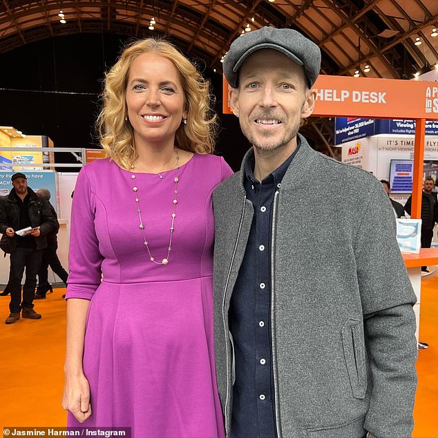 TV presenter Jonnie died aged 50 in early February after being diagnosed with cancer in 2020 (pictured Jasmine and Jonnie).