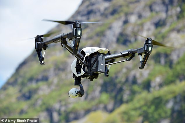 The drone flew at more than 36 times the legal height for the devices (File photo)