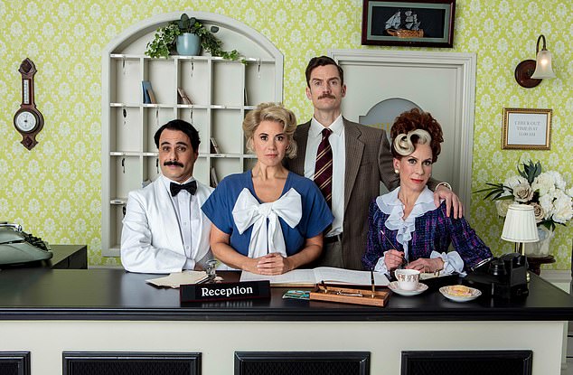 Fawlty Towers is coming to the West End in May.  John Cleese confirmed that the play will include the scene in which a delirious Fawlty, suffering from a head injury, continually mentions the Second World War.