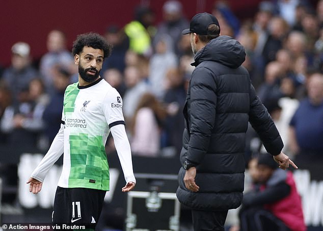 The match also featured a heated exchange between Liverpool star Mohamed Salah and manager Jurgen Klopp.