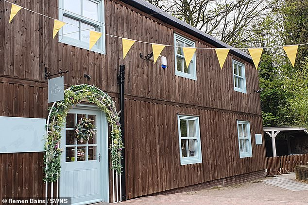 This former barn in Litchfield (pictured) is the luxurious setting for high-end Soft Play cafe Crumb and Play.