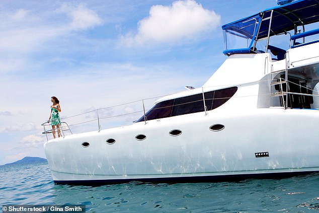 The luxury travel agent also shared that more and more members of the mega-rich are skipping hotels and staying on yachts (file image).