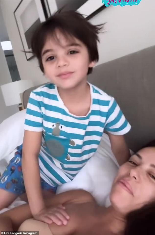 Eva wants her son, Santiago (in the Instagram photo), 