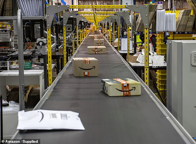 Workers will work in fulfillment centers (pictured) across Australia, where they will pick, pack and ship items to customers.