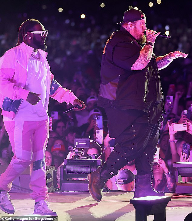 The hitmaker was joined by several guests during his performance, including T-Pain, with whom he recorded a cover of the late Toby Keith's Should've Been A Cowboy, which was released on Amazon Music the same day.