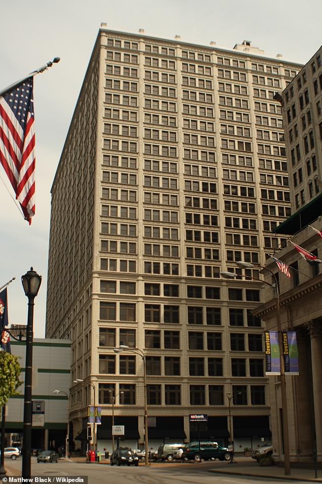 The Railway Exchange building, once the crown jewel of downtown St. Louis with its Famous Barr department store and spacious offices, is also now an empty relic with peeling paint.