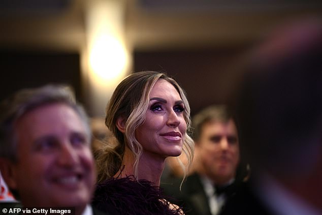 Trump's daughter-in-law, Lara, attended Saturday's dinner at the Hilton in Washington DC.