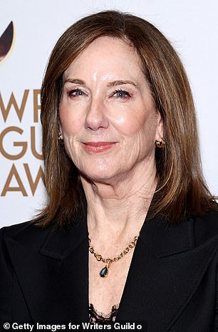He impersonated people like Star Wars producer Kathleen Kennedy (pictured) and former Sony movies chief Amy Pascal, according to The Hollywood Reporter.