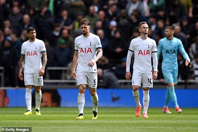 Spurs' dramatic defeat dealt them a blow in their bid to qualify for the Champions League.