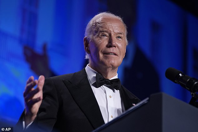 President Joe Biden delivered an election-year roast at the White House Correspondents' Dinner Saturday by mocking his age and taking shots at Donald Trump.