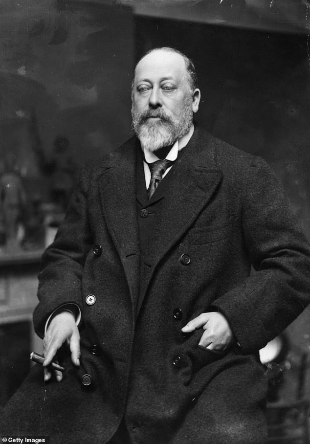 Edward VII (1841 – 1910) was the eldest son of Queen Victoria and Prince Albert, and later became King of Great Britain in 1901.