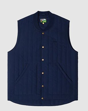 Blue vest, £125, feragb.com
