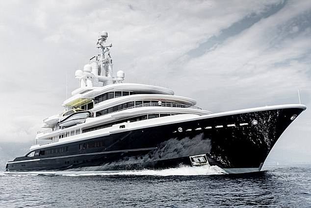 Ms Soroka claims her lawyers missed opportunities to have the Luna (pictured), a superyacht belonging to her ex-husband, seized while she was in Miami.
