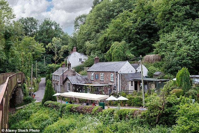 The Boat Inn in Penallt, Monmouthshire, is the ideal place for walkers walking the Wye Valley to rest their legs.  The terraced garden even has a natural waterfall.