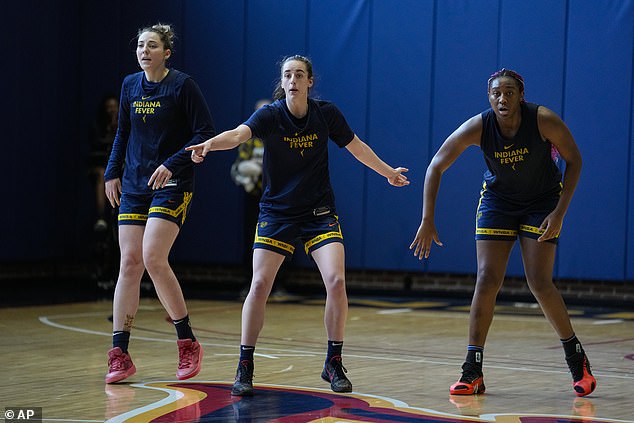 The Fever will look to flourish through the background pairing of Clark and Aliyah Boston (r)