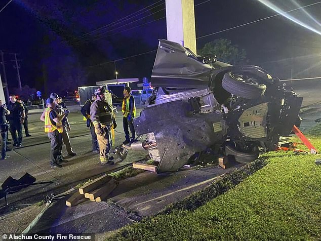 Four Florida teenagers, ages 14 to 16, were killed in a police chase that ended with a PIT maneuver, causing their car to overturn and crash into a cement pole at 111 mph.