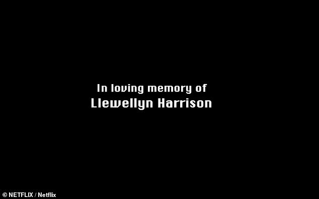 At the end of the penultimate episode there is a special dedication that reads: 'In loving memory of Llewellyn Harrison.'