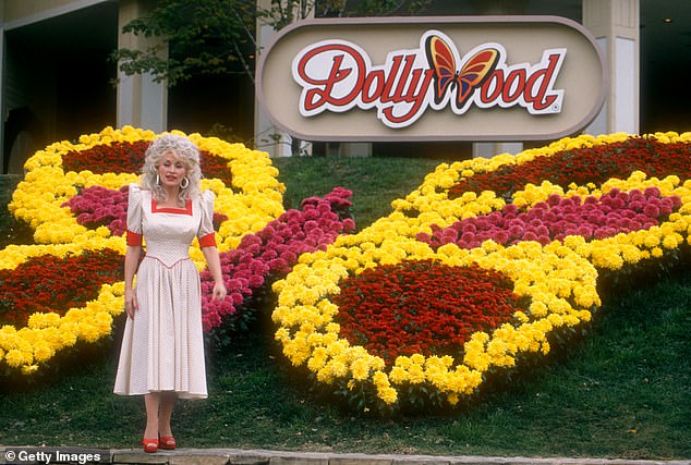 Dolly also has its own theme park, known as Dollywood, which it opened in 1986. As of 2019, it had approximately 3,000 people on its payroll, making it the largest employer in the community.  Photographed in 1988