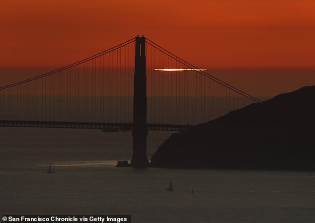 In 2020, a sunset near the Golden Gate Bridge created a momentary flash of green light.