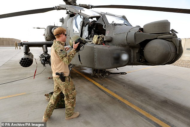 Prince Harry on the British-controlled flight line at Camp Bastion in southern Afghanistan in 2012.
