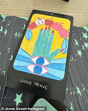 He also published a tarot-like card that promises 