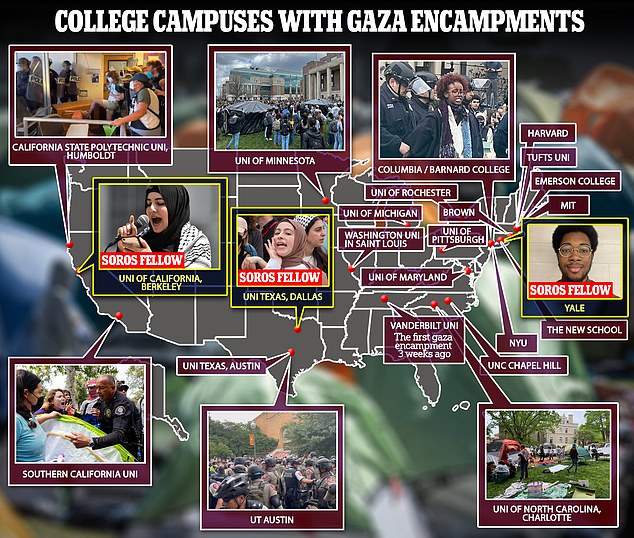 School administrators have called on law enforcement to remove encampments and protesters at schools including Harvard, Columbia, Emory, NYU, USC, the University of Texas, Cal-Berkley and Brown.