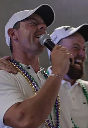 McIlroy brought out his vocals with Shane Lowry