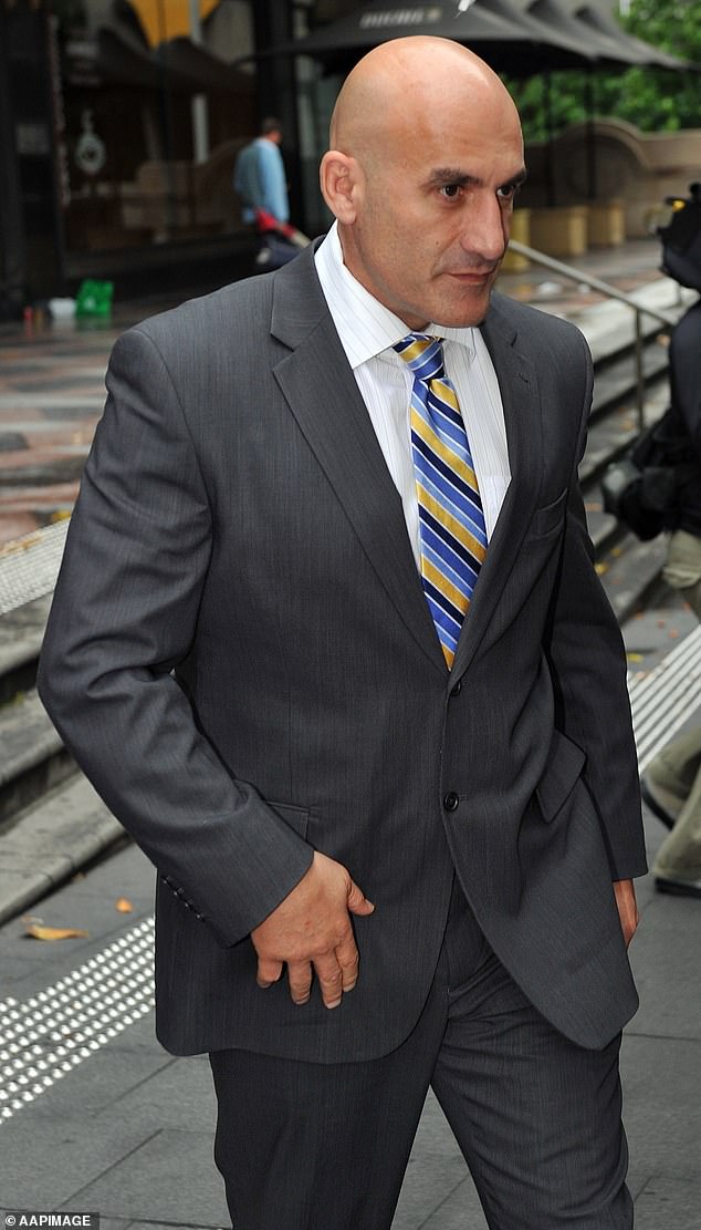 Elias is shown leaving the Downing Center Local Court in Sydney in November 2011.