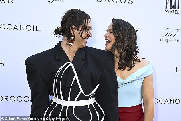 Abergel and Garner - who shared more than one laugh on the red carpet - are affectionately called 'Boogie'