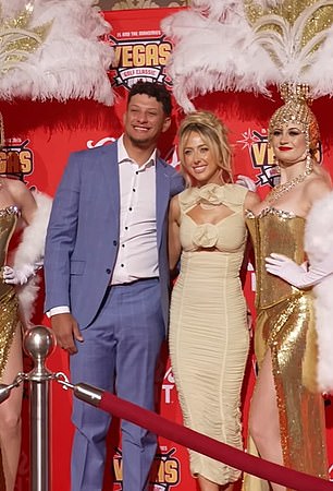 Mahomes and his wife Brittany