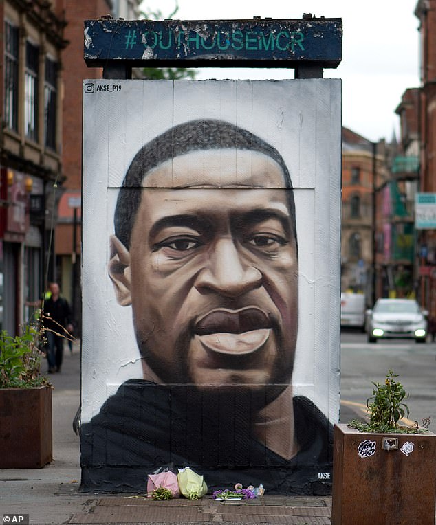 Floyd's death sparked protests around the world and forced a national reckoning against police brutality and racism.  Many murals were also painted in tribute.